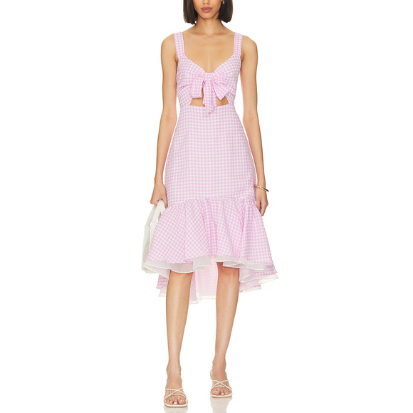 Bcbgeneration 'Tie' Pink Chiffon Front Dress Size XXS - Picture 1 of 4